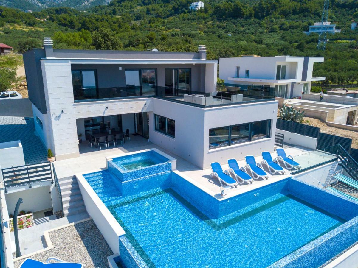 Luxury Villa High Hopes With Pool Makarska Bagian luar foto